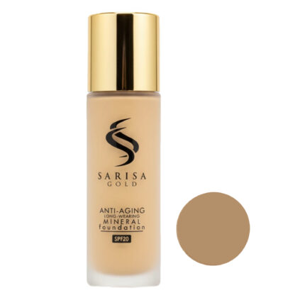 کرم پودر مایع SPF 20 ساریسا گلد مدل SS شماره 46 مناسب برای انواع پوست حجم 35 میلی لیتر