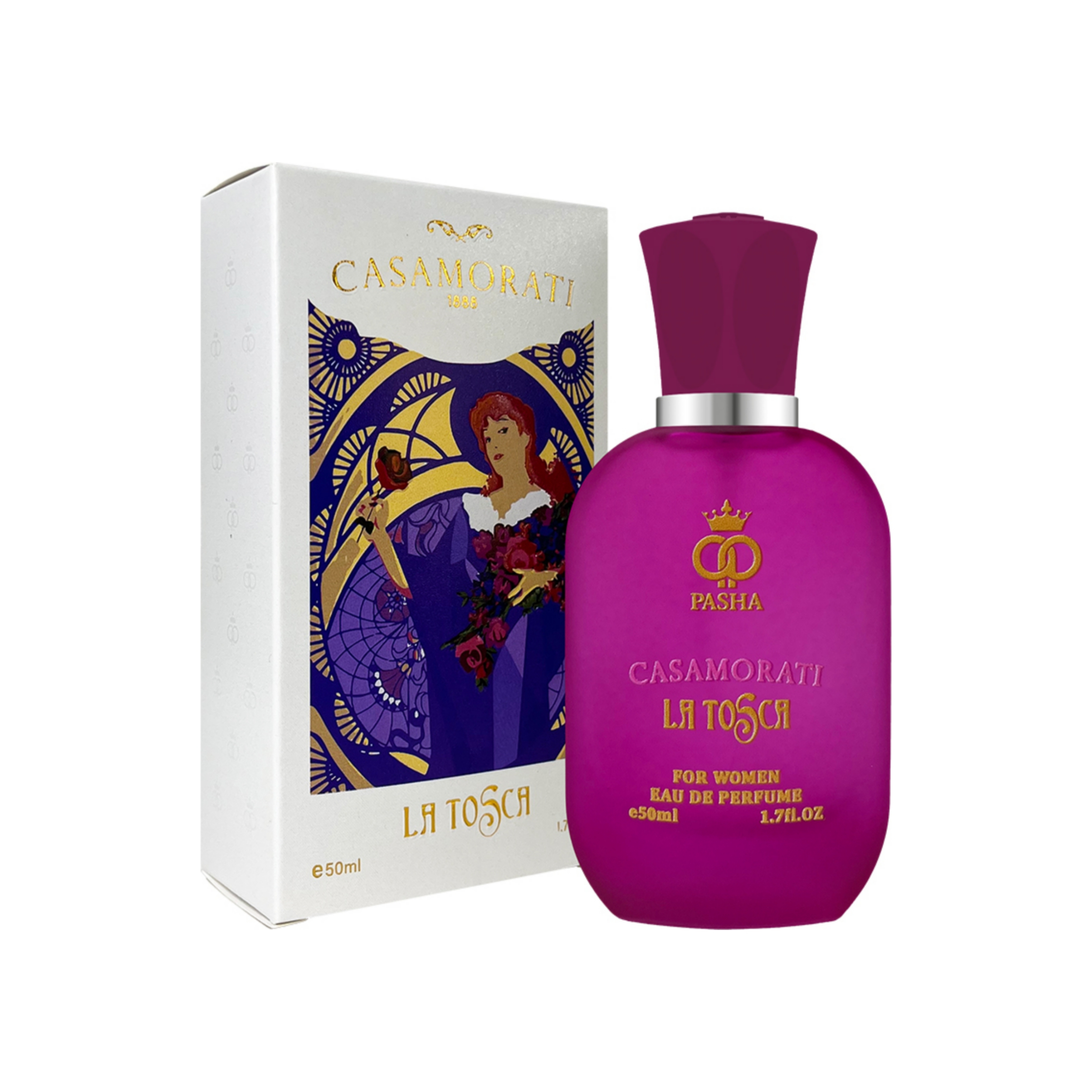 ادو پرفیوم زنانه پاشا مدل لا توسکا با رایحه خنک حجم 50 میلی لیتر ادو پرفیوم زنانه پاشا مدل لا توسکا با رایحه خنک حجم 50 میلی لیتر