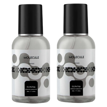 بادی اسپلش مردانه النترا مدل  Molecule حجم 250 میلی لیتر مجموعه 2 عددی